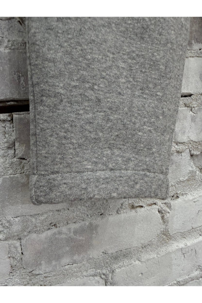 Cotton Tencel Brushed Fleece Jogger - Heather Charcoal - DUNE + SALT