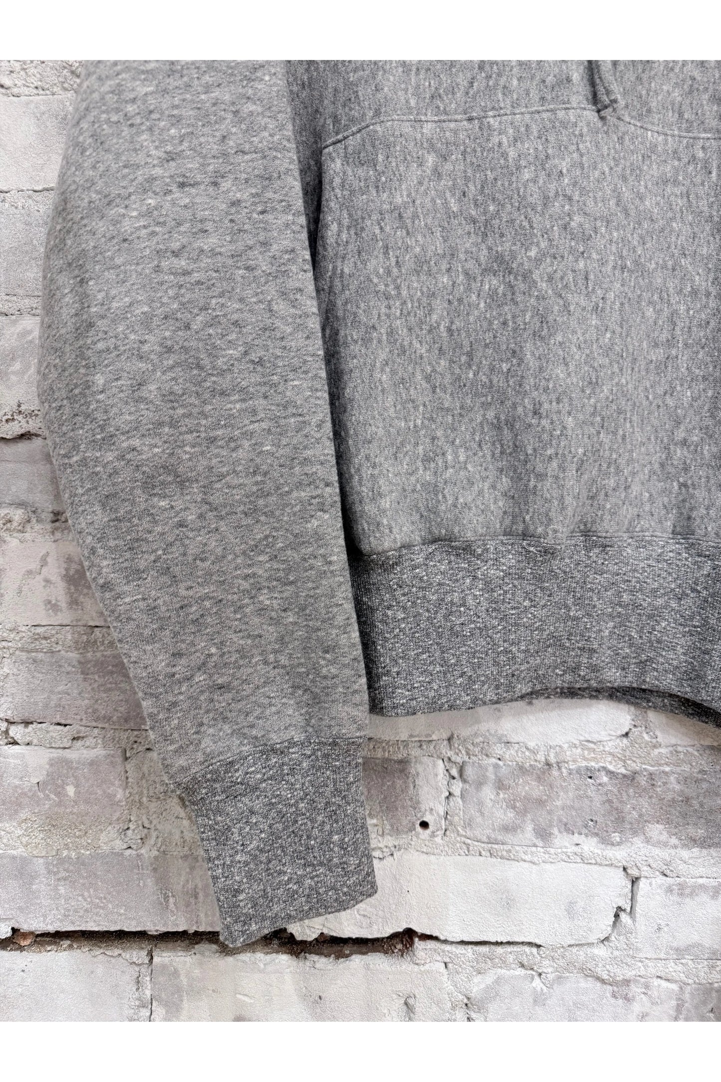 L/S Cotton Tencel Brushed Fleece Hoodie - Heather Charcoal - DUNE + SALT