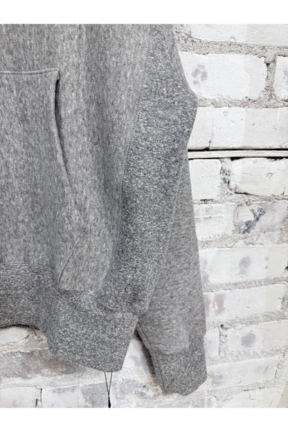 L/S Cotton Tencel Brushed Fleece Hoodie - Heather Charcoal - DUNE + SALT