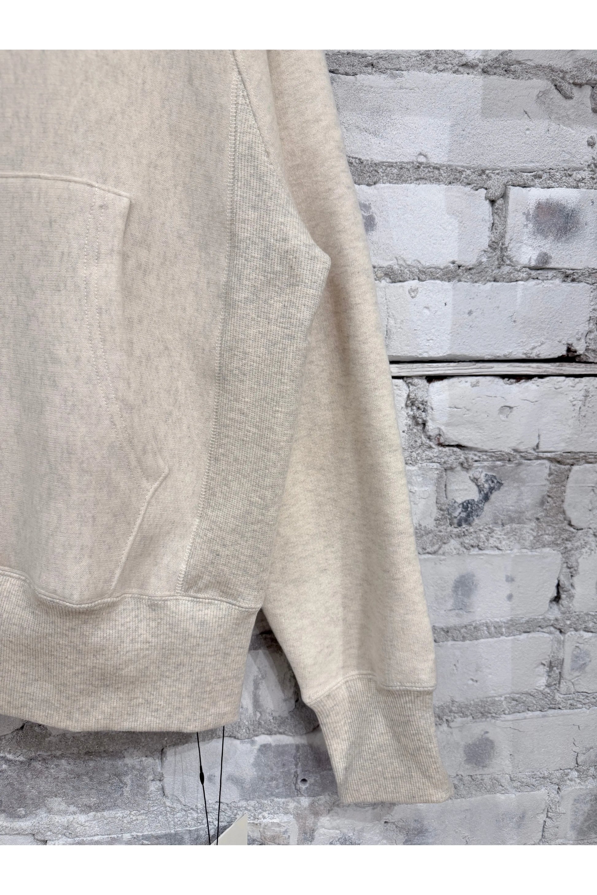 L/S Cotton Tencel Brushed Fleece Hoodie - Oat - DUNE + SALT