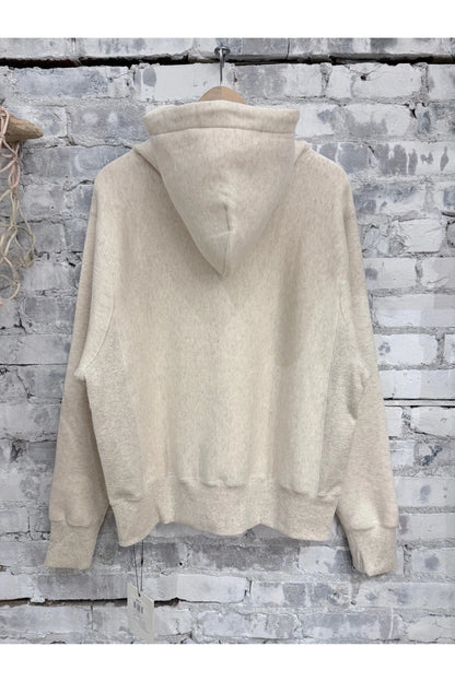 L/S Cotton Tencel Brushed Fleece Hoodie - Oat - DUNE + SALT