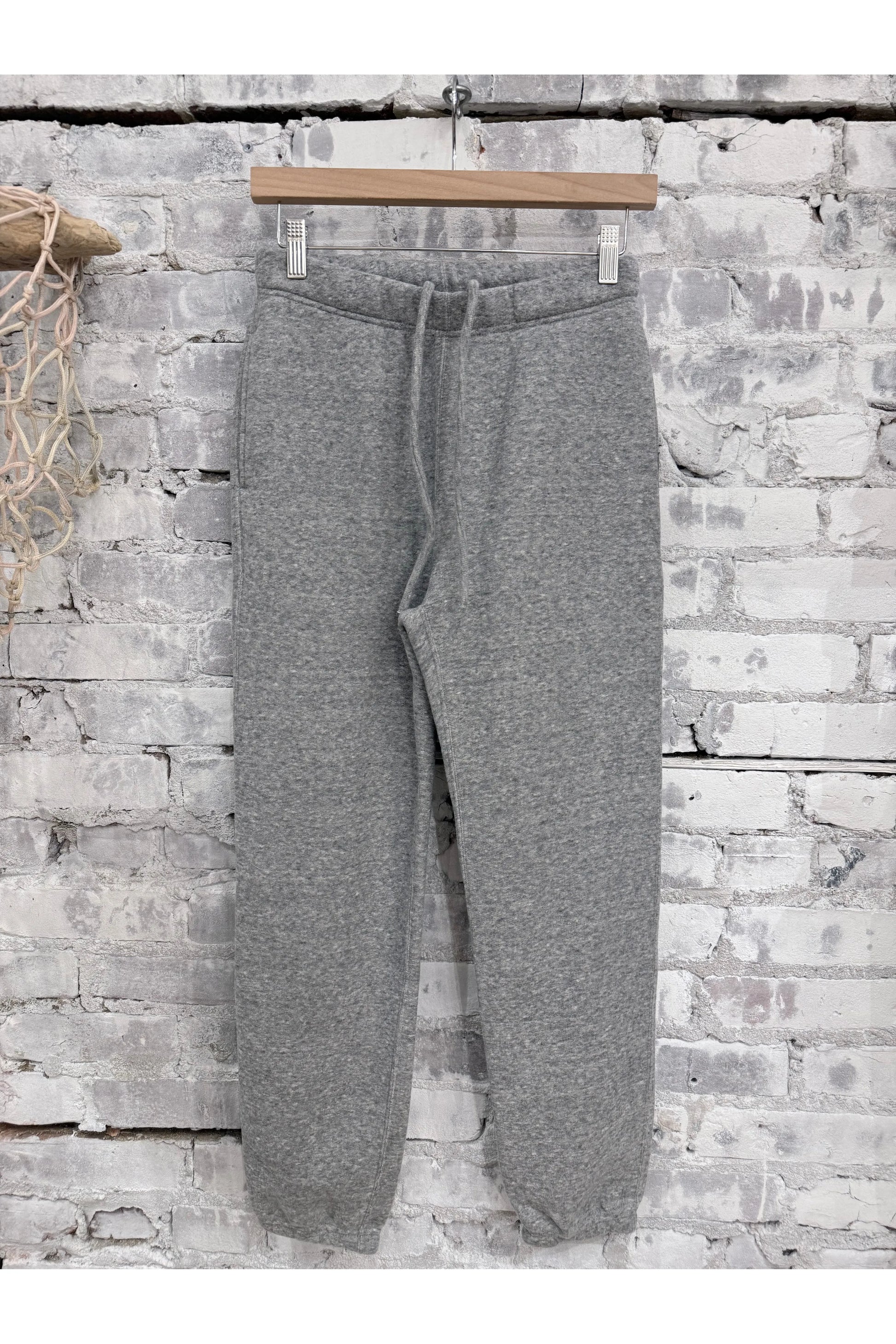 L/S Cotton Tencel Brushed Fleece SweatPant - Heather Charcoal - DUNE + SALT