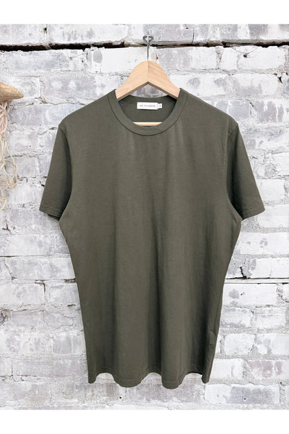Supima SS Crewneck Tee - Military - DUNE + SALT
