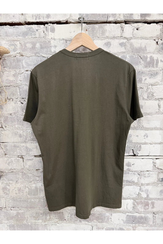 Supima SS Crewneck Tee - Military - DUNE + SALT
