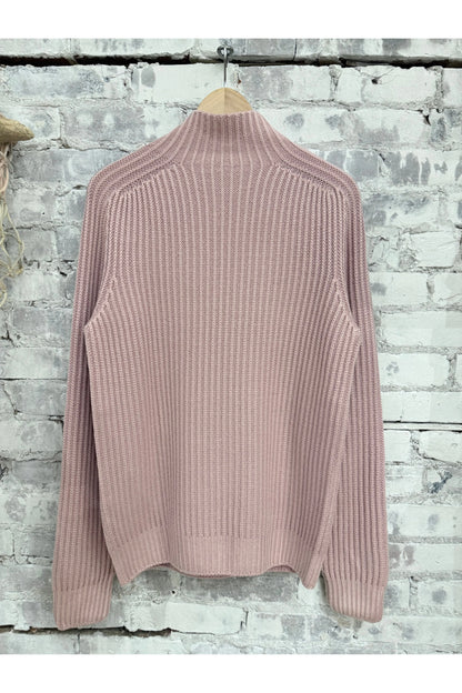 Foggy Mock Jumper - Blush - DUNE + SALT