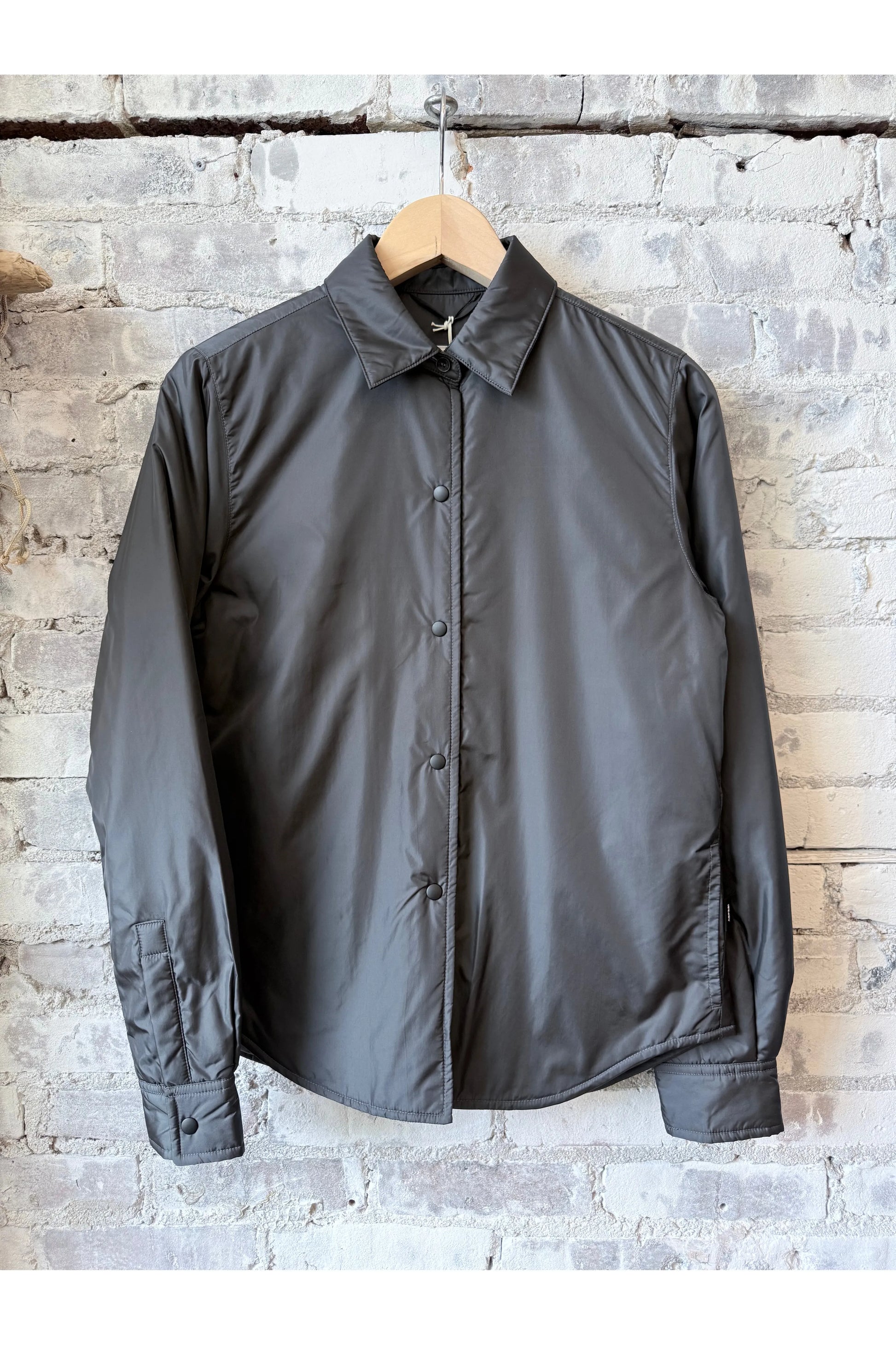 Padded Nylon Overshirt - Grey - DUNE + SALT