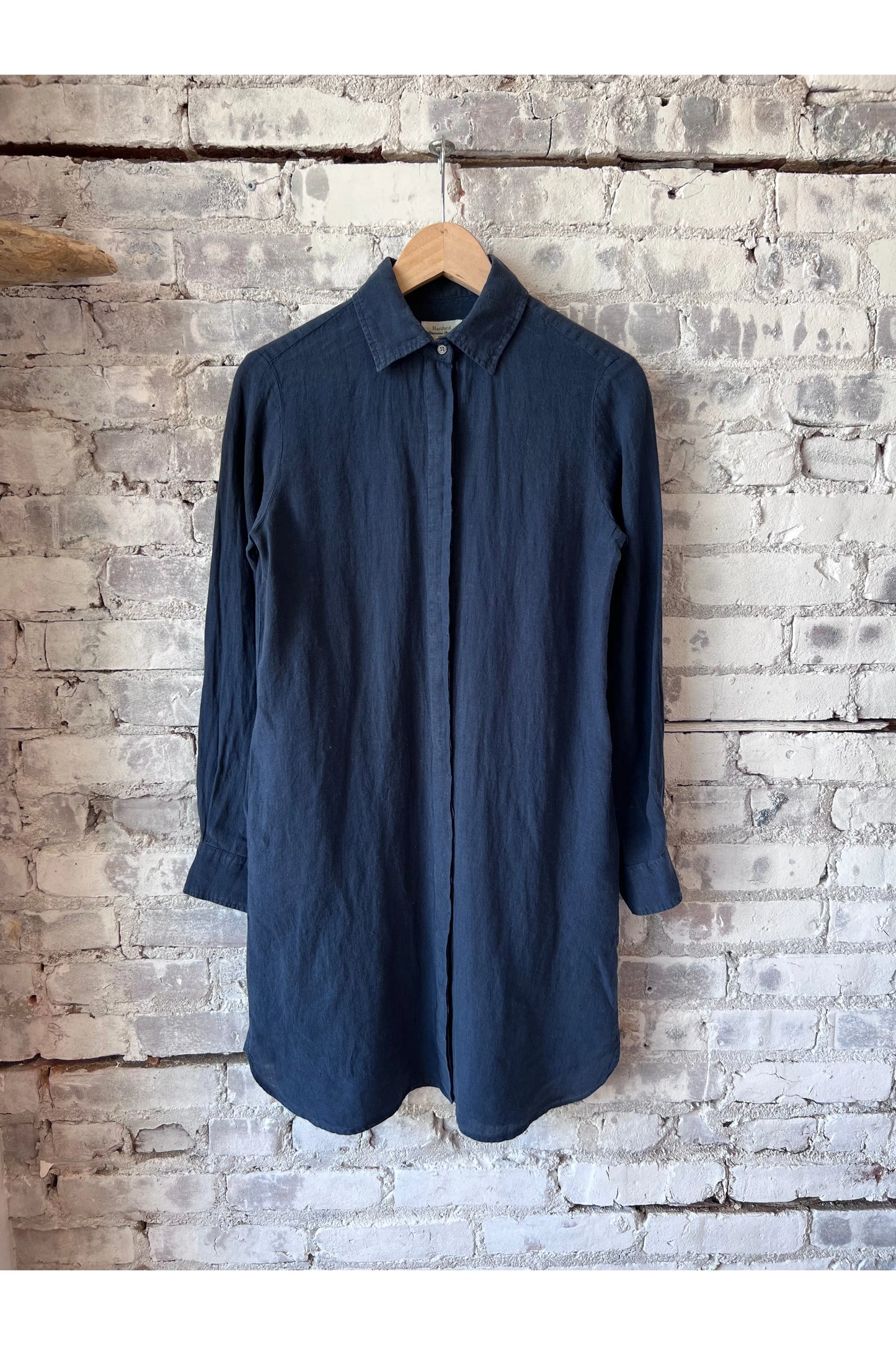 Rea Linen Dress - Midnight - DUNE + SALT