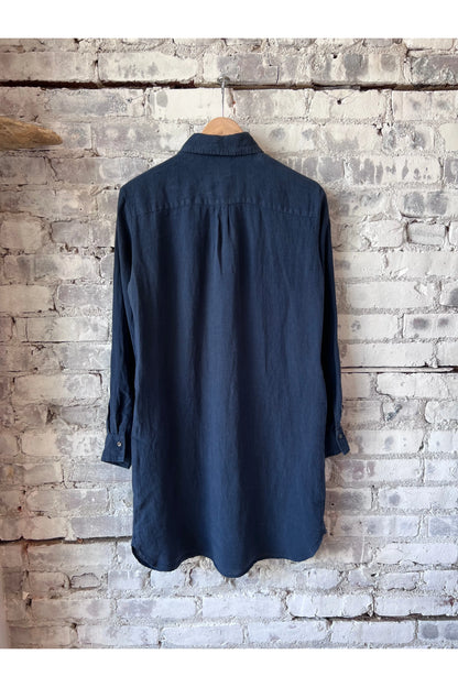 Rea Linen Dress - Midnight - DUNE + SALT