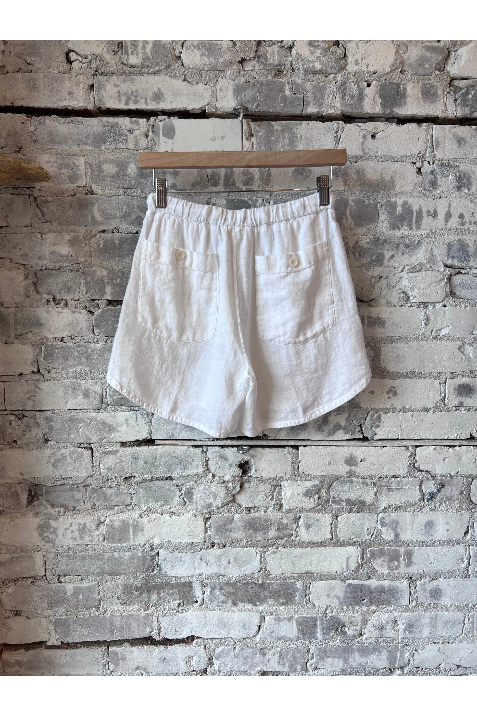 Soko Linen Short - White - DUNE + SALT