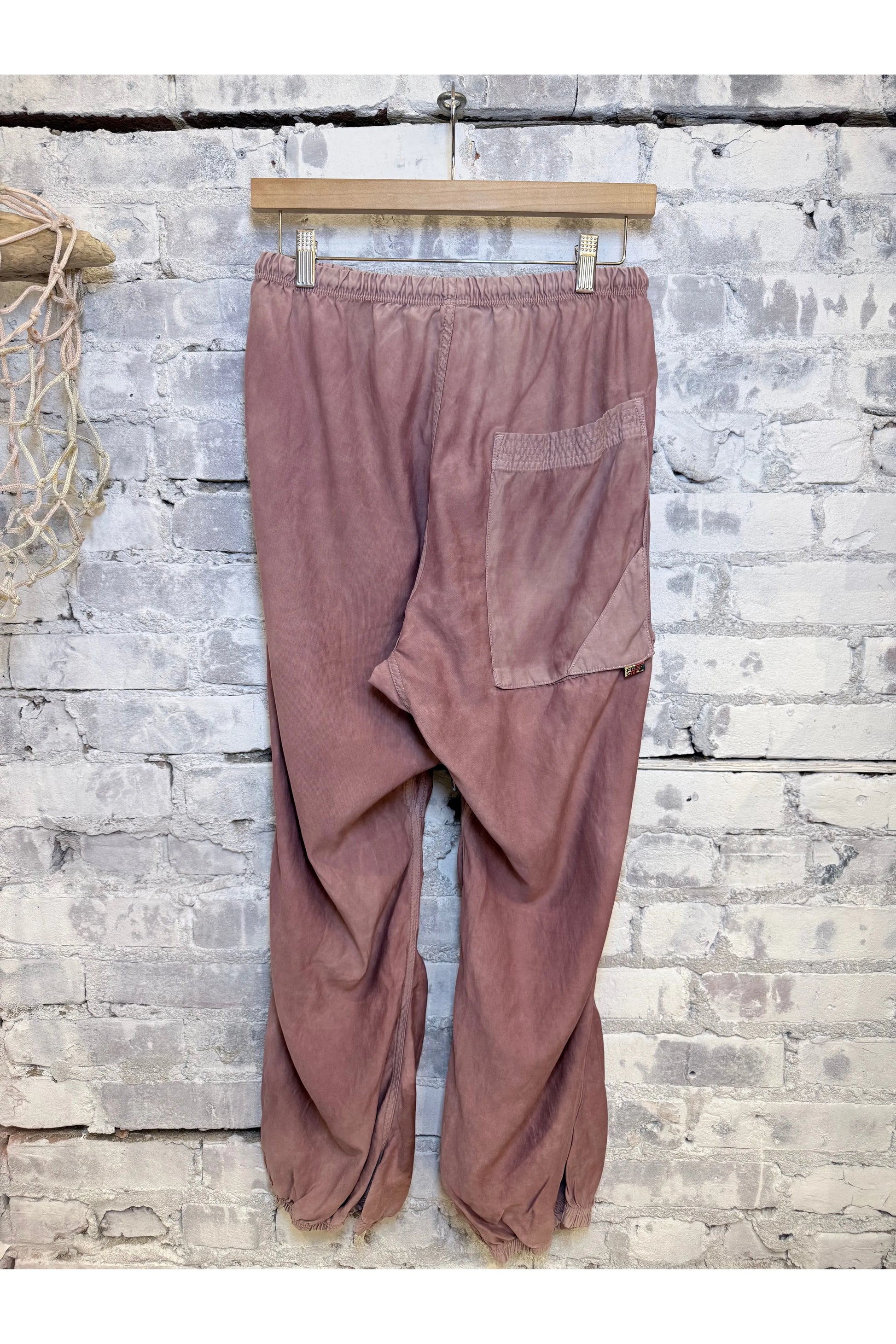 MATTE/SATIN LOOSE DRAWCORD BIGGY PANT - Blush Powder - DUNE + SALT