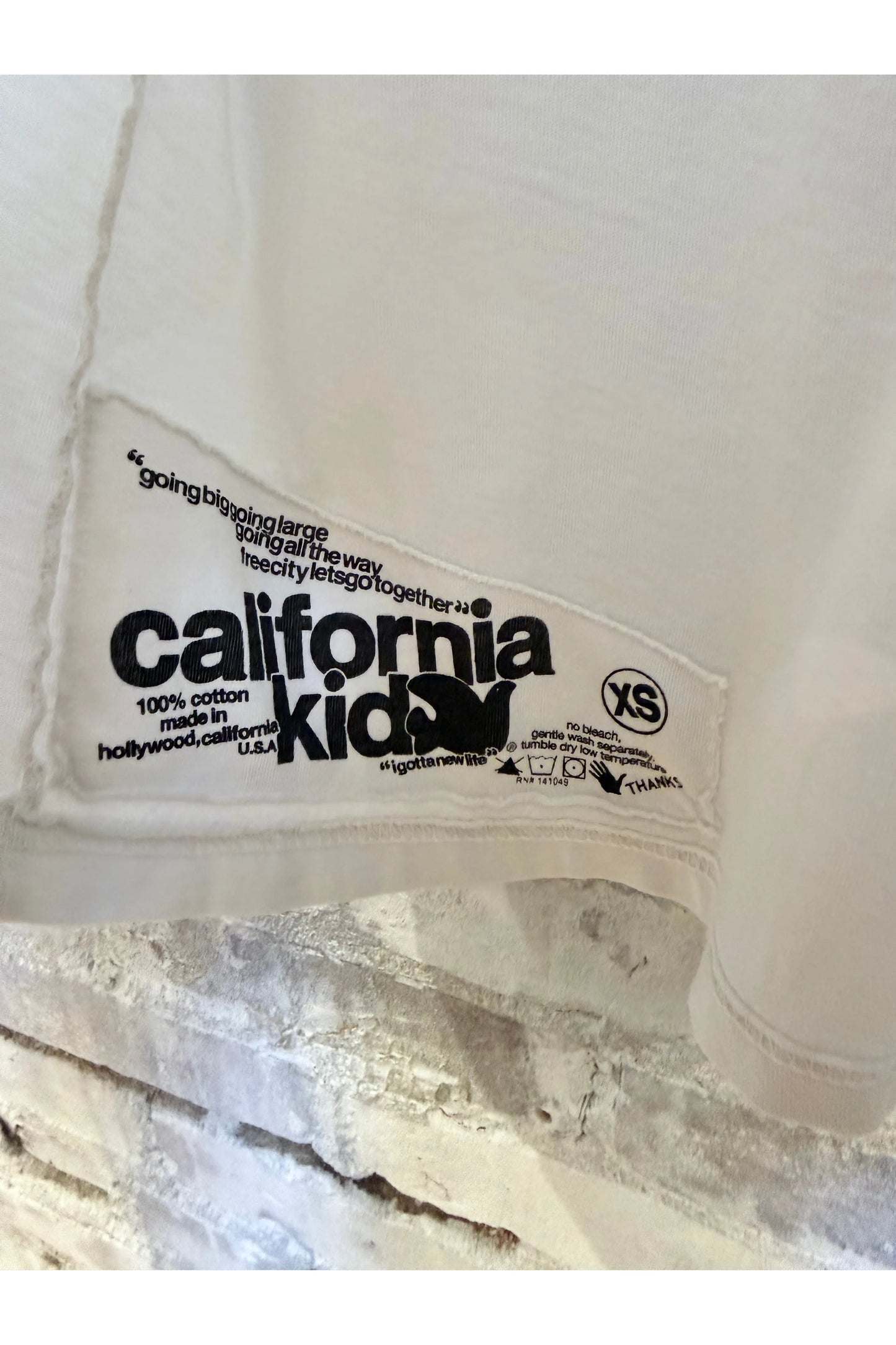 FREECITY "the doing of it is the being of it" SUPERVINTAGE Shortsleeve Tee - Laundry Whites - DUNE + SALT