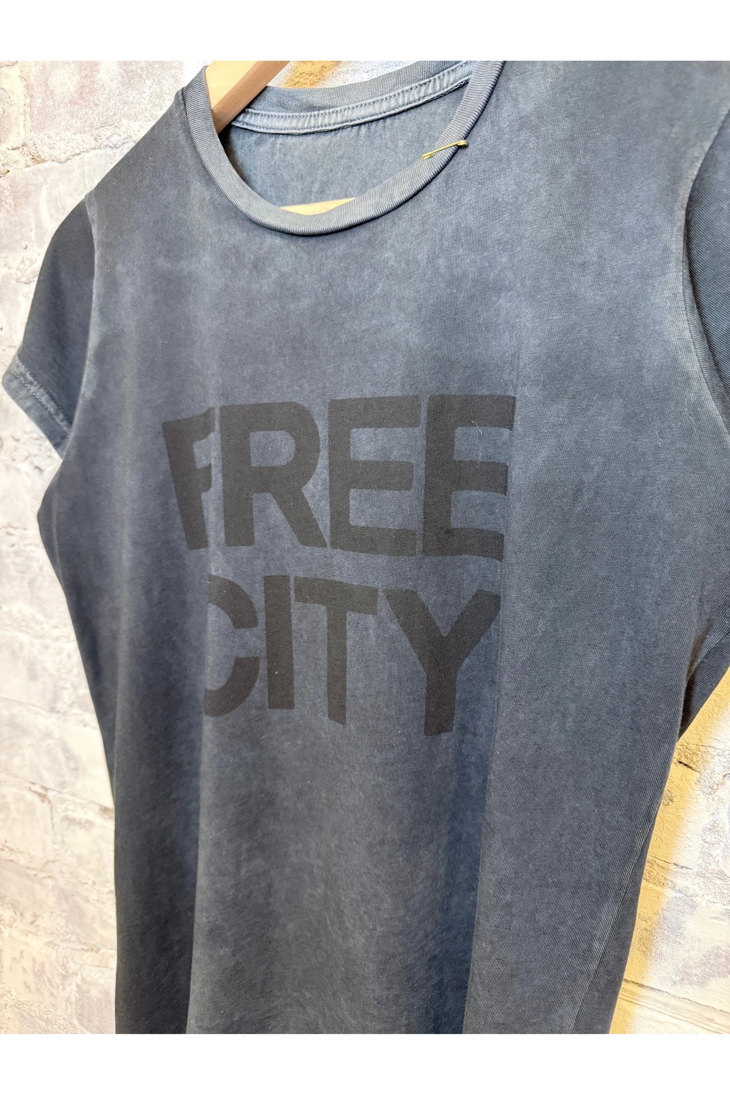 FREECITY "the doing of it is the being of it" SUPERVINTAGE Shortsleeve Tee - Volcano Powder - DUNE + SALT