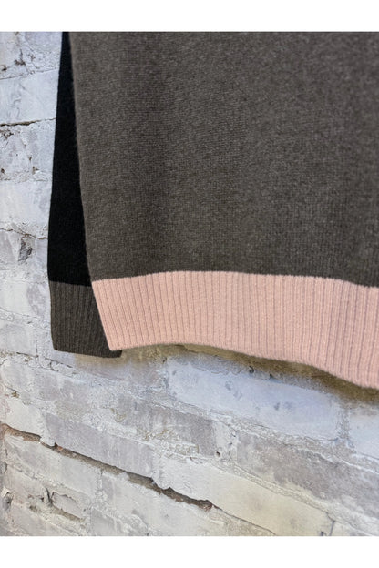 PATCH/POCKET CASHMERE LUX CARDIGAN - Fawn Mix - DUNE + SALT