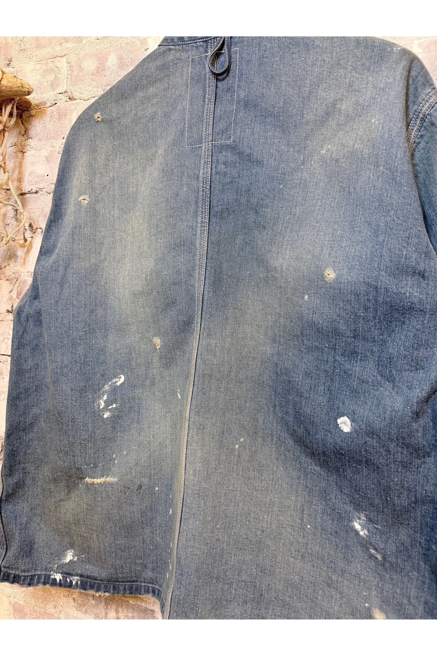 Customized Denim Coverall Jacket - Indigo