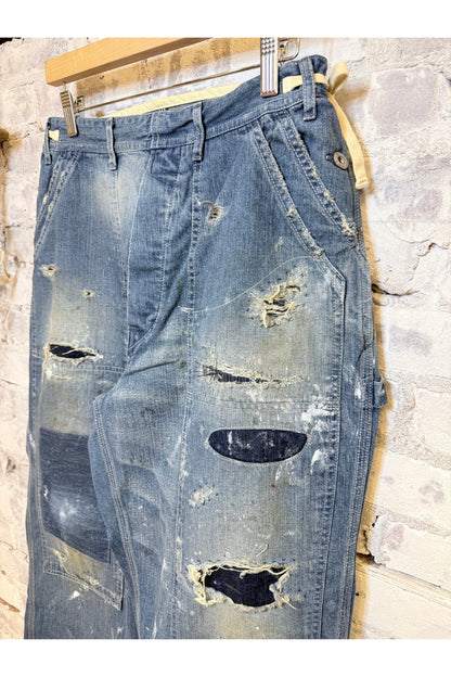 Customized Side Open Panter Pants - Denim