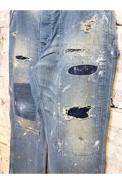 Customized Side Open Panter Pants - Denim