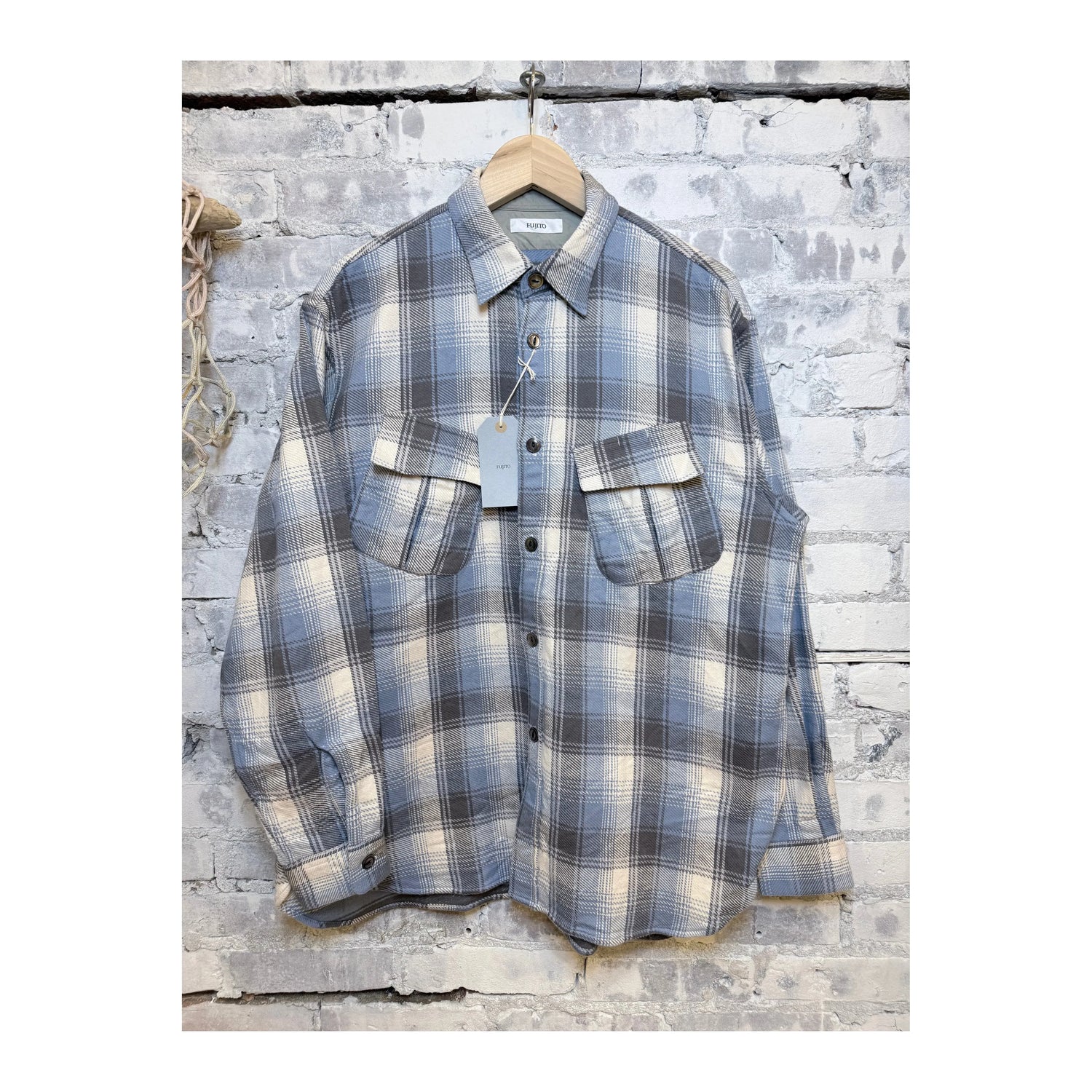 Fatigue Flannel Shirt - Blue Check - DUNE + SALT