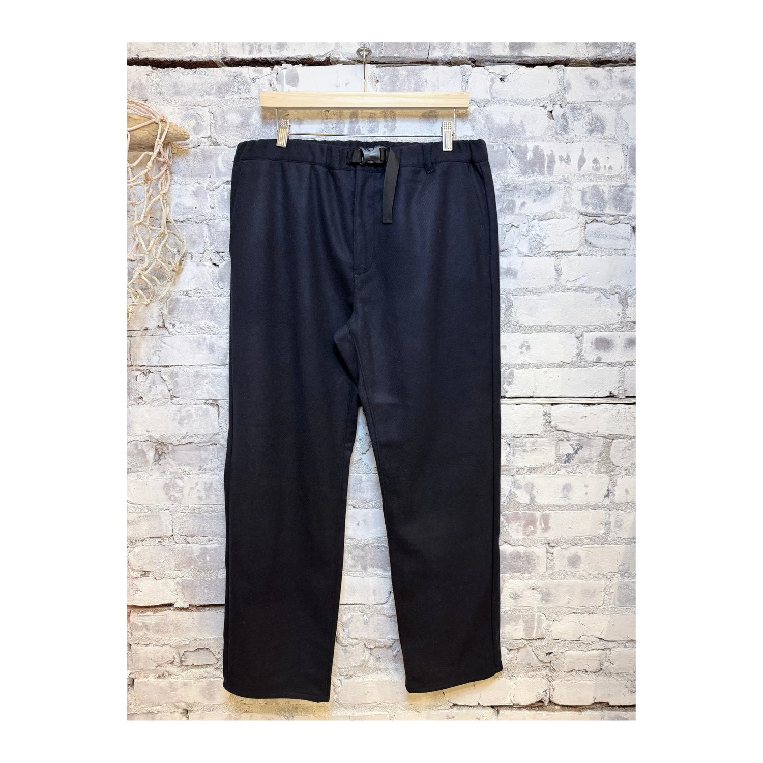 N.O.UN Felted Wool Trouser - Navy Twill - DUNE + SALT