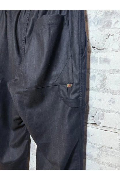 FAVOLAMOVE CASHMERE BLEND FRENCH SAILOR PANT - Deeply Navy