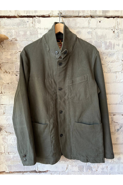 Moleskin Trap Blazer - Char Loden