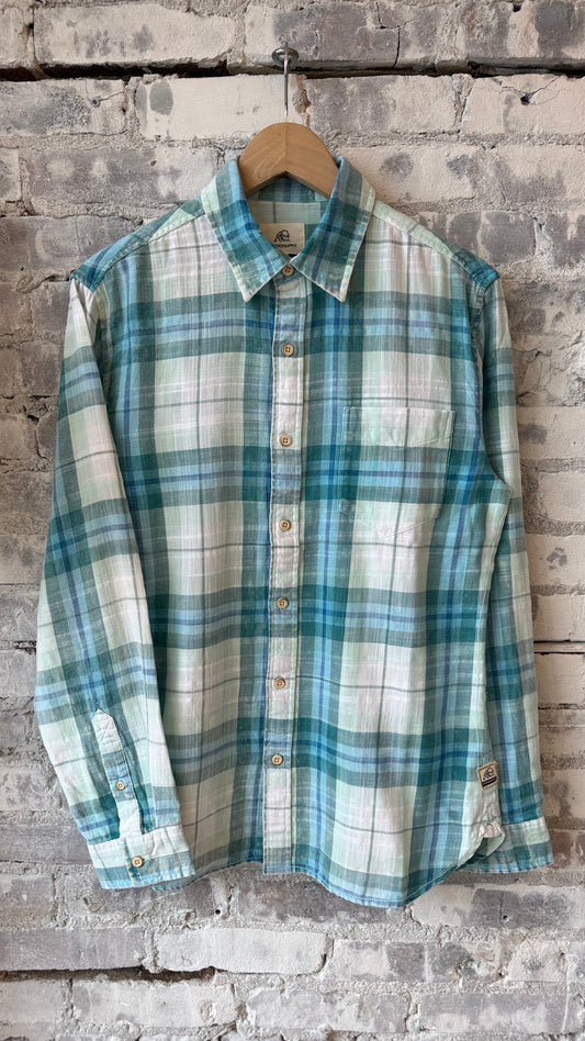 Brian Twill Plaid Shirt - Blue Combo - DUNE + SALT