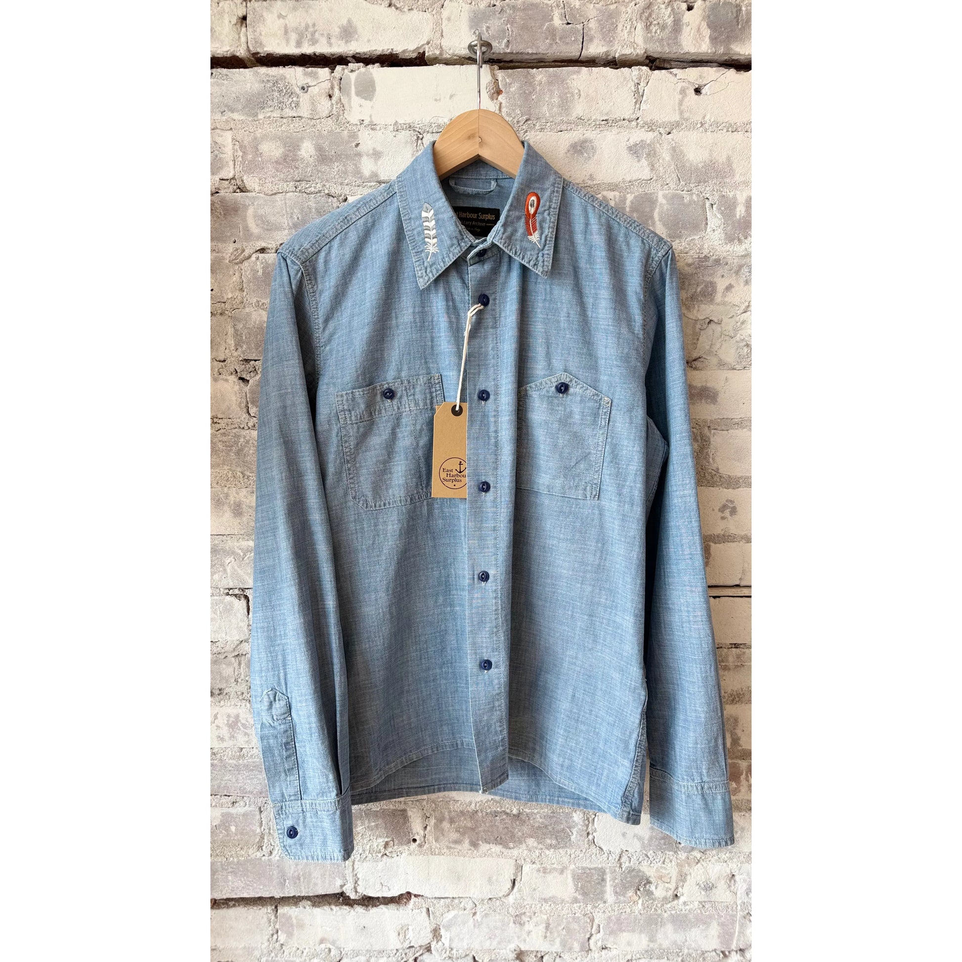 Kodiak Work Shirt - Stone Washed Chambray - DUNE + SALT