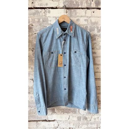 Kodiak Work Shirt - Stone Washed Chambray - DUNE + SALT