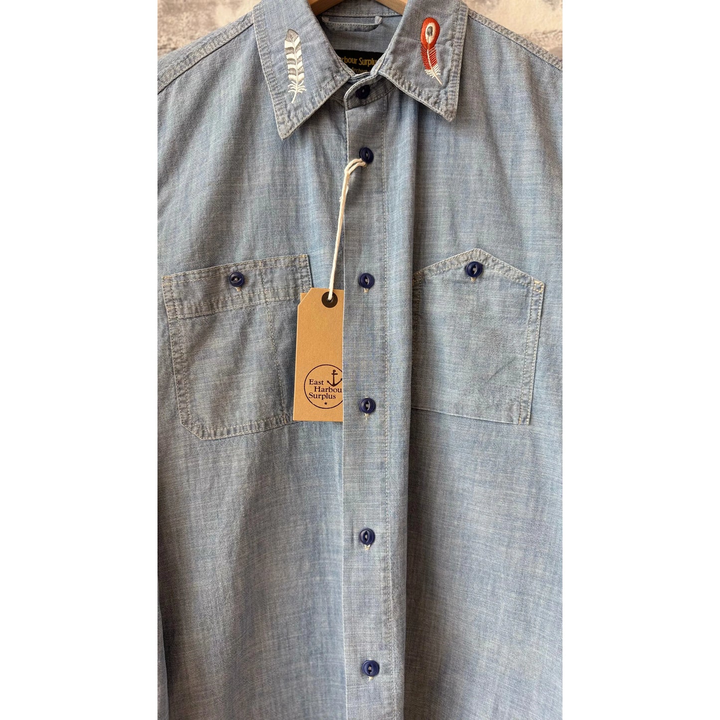 Kodiak Work Shirt - Stone Washed Chambray - DUNE + SALT