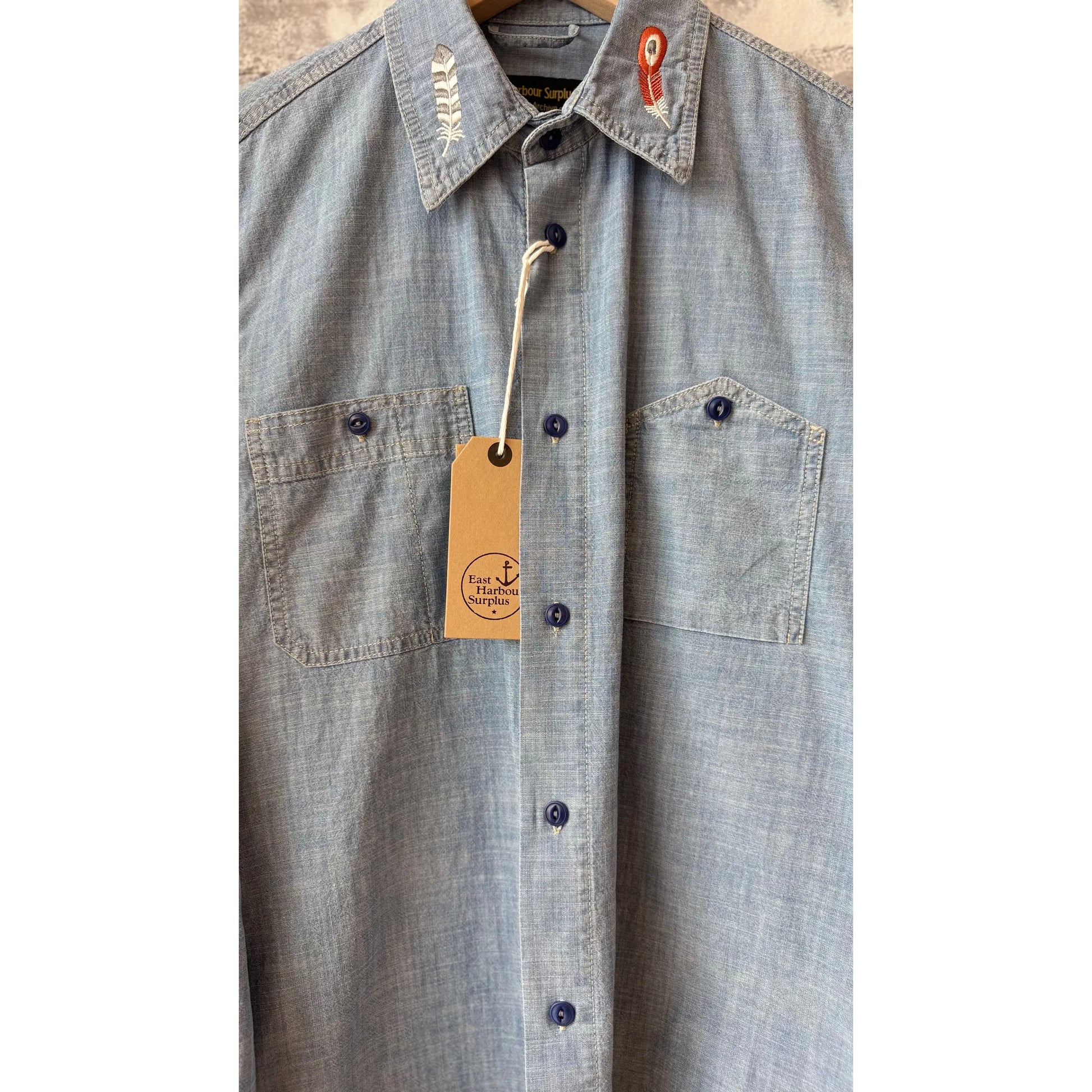 Kodiak Work Shirt - Stone Washed Chambray - DUNE + SALT
