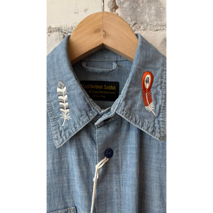 Kodiak Work Shirt - Stone Washed Chambray - DUNE + SALT