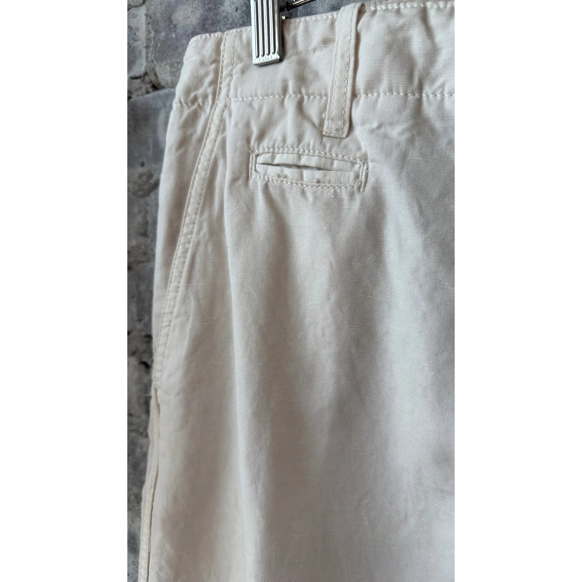 Axel Cotton Linen Chino Pant - Off White - DUNE + SALT