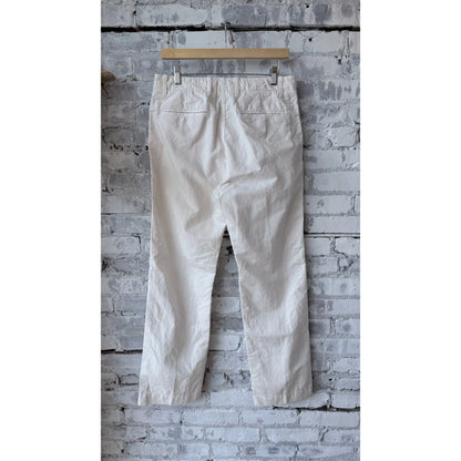 Axel Cotton Linen Chino Pant - Off White - DUNE + SALT