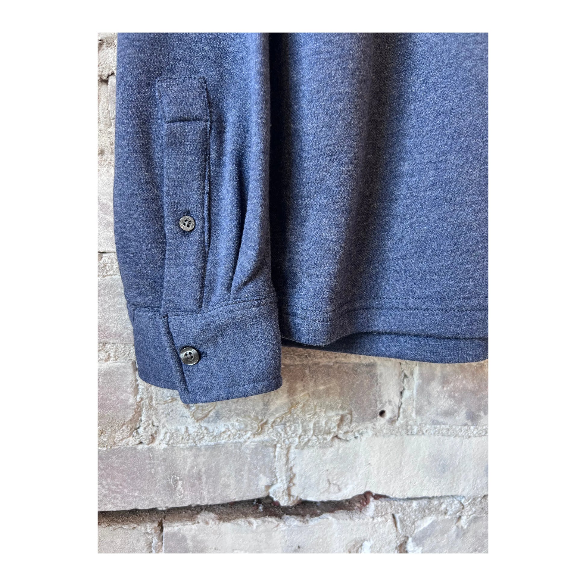 Cary L/S Ultra Soft Polo - Navy Heather - DUNE + SALT