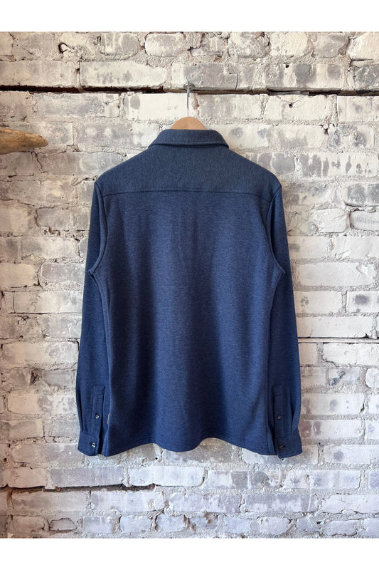 Cary L/S Ultra Soft Polo - Navy Heather - DUNE + SALT
