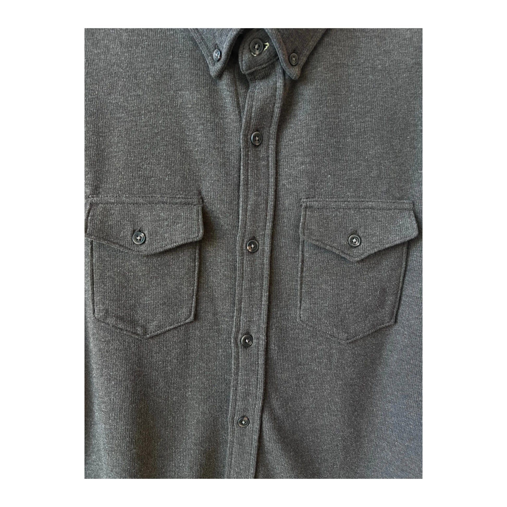 Rex Soft Knit Shirt - Dark Brown Heather - DUNE + SALT
