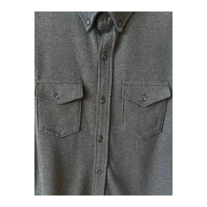 Rex Soft Knit Shirt - Dark Brown Heather - DUNE + SALT