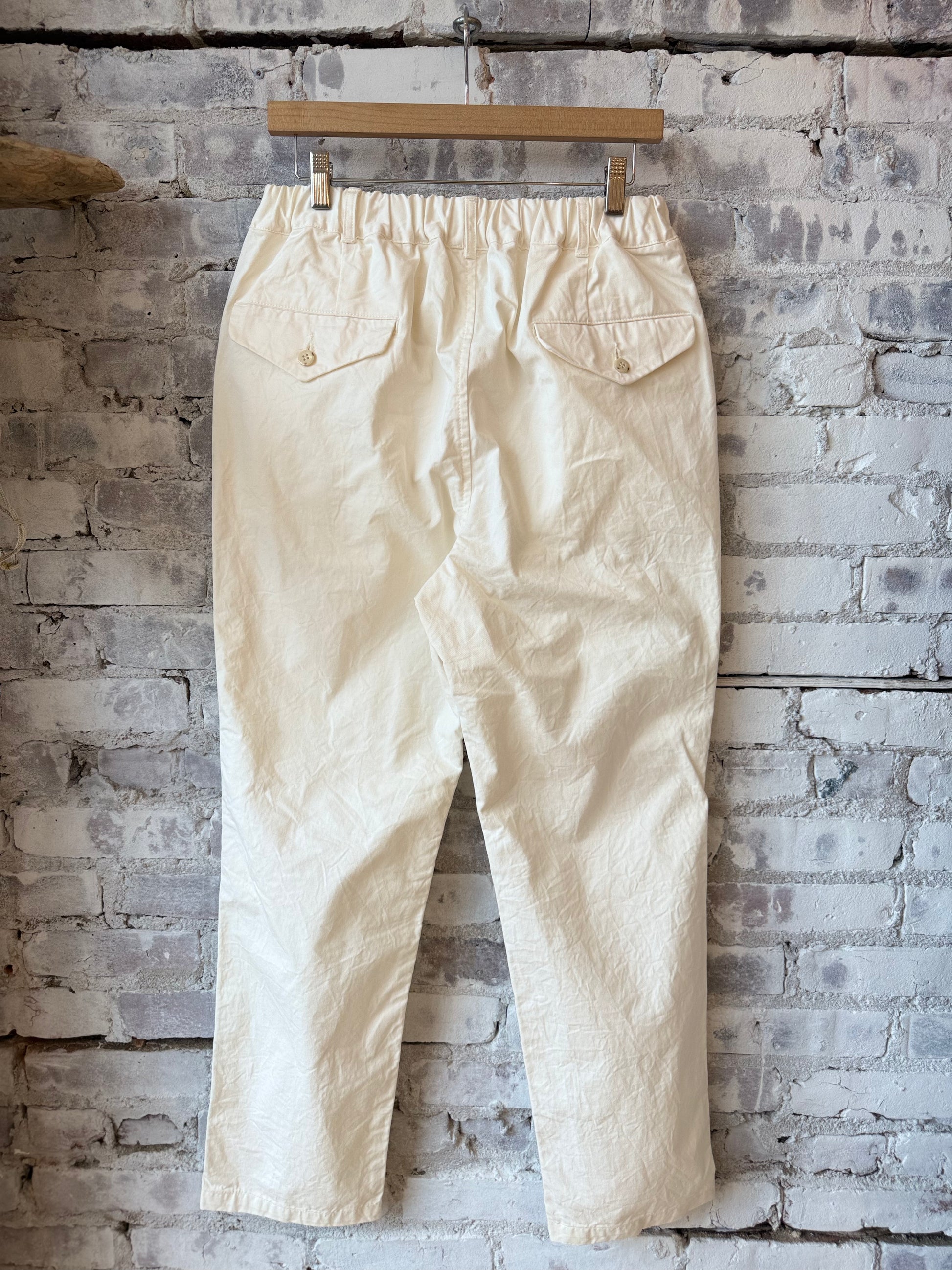 Tapered Chino Cloth Pant - Off-White - DUNE + SALT