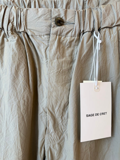 Tapered Crinkle Typewriter Easy Pant - Tan - DUNE + SALT