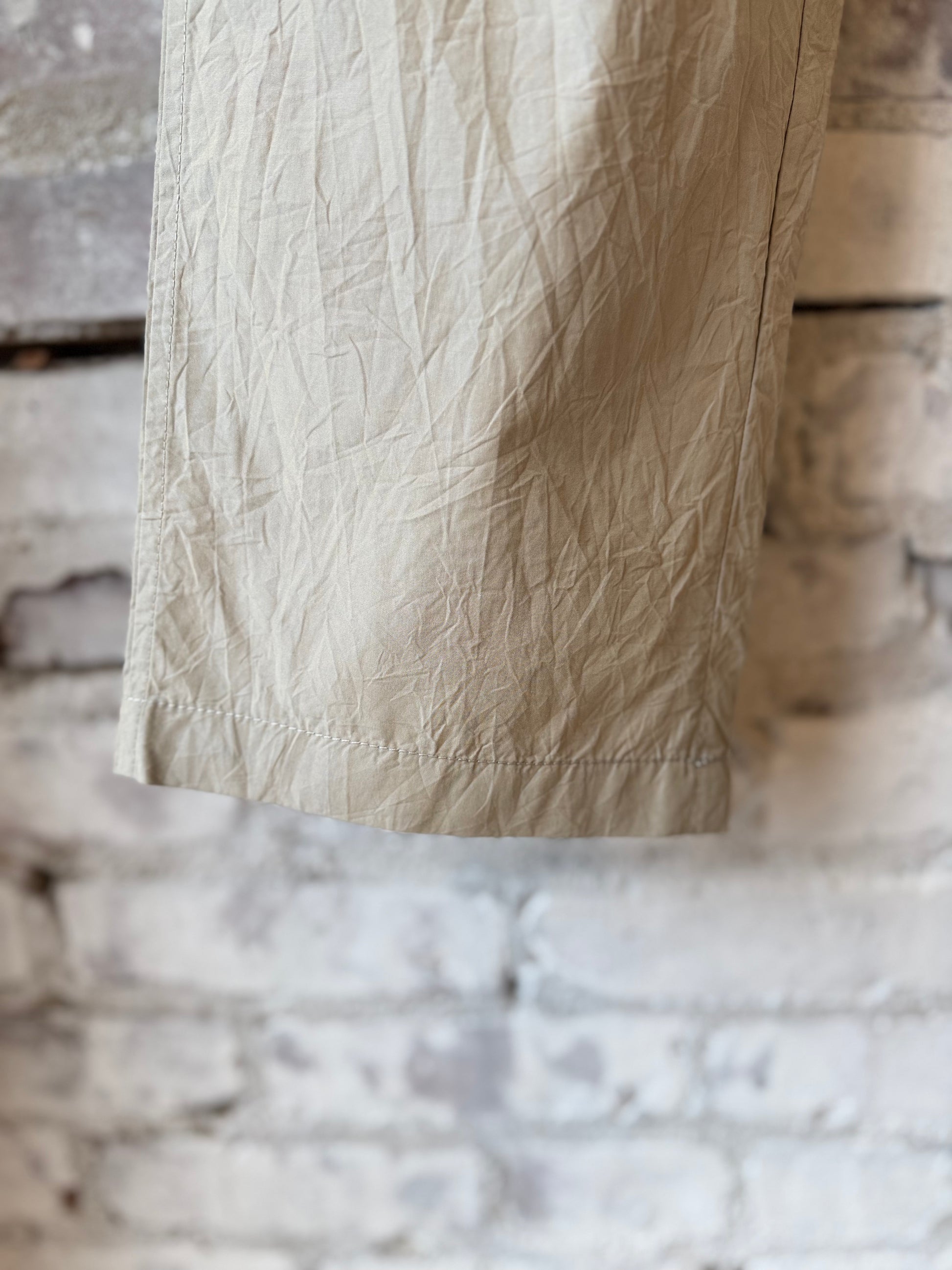 Tapered Crinkle Typewriter Easy Pant - Tan - DUNE + SALT