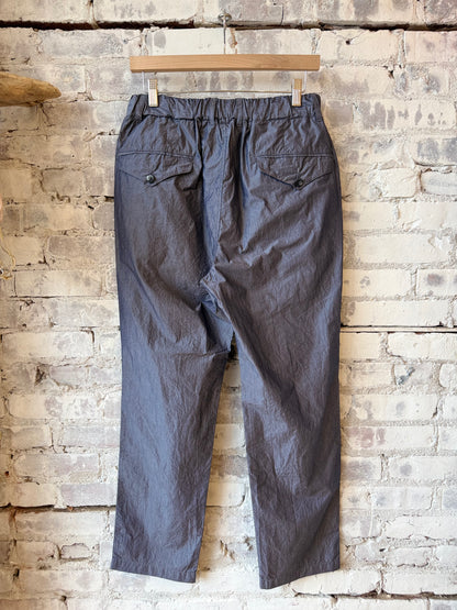 Tapered Crinkle Typewriter Easy Pant - Navy - DUNE + SALT
