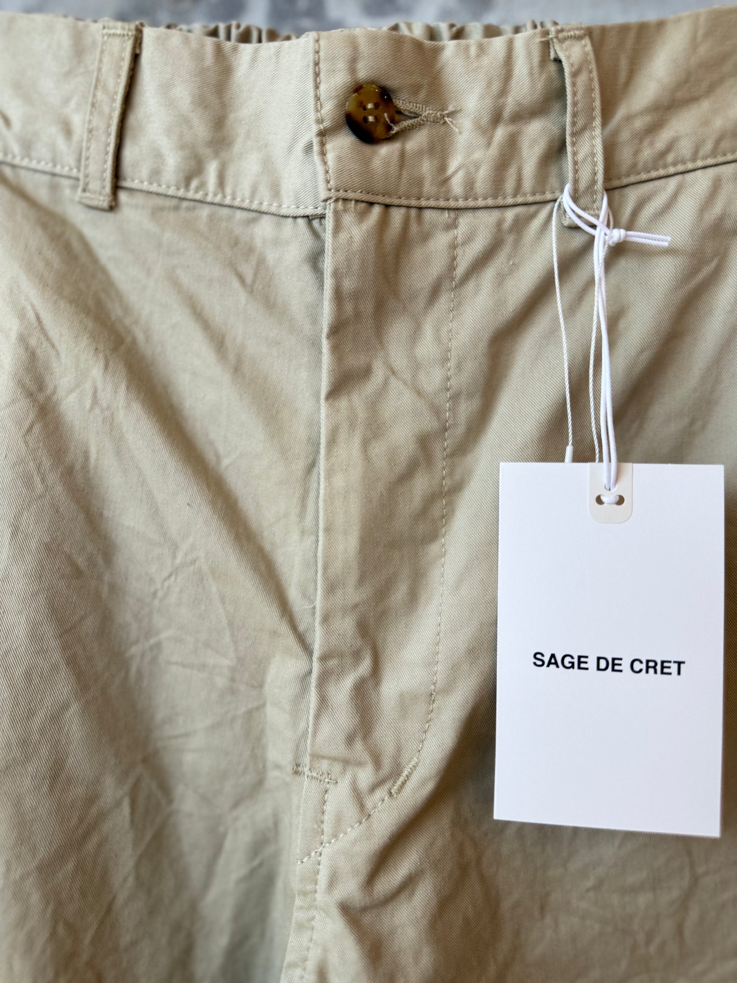 Tapered Chino Cloth Pant - Beige - DUNE + SALT