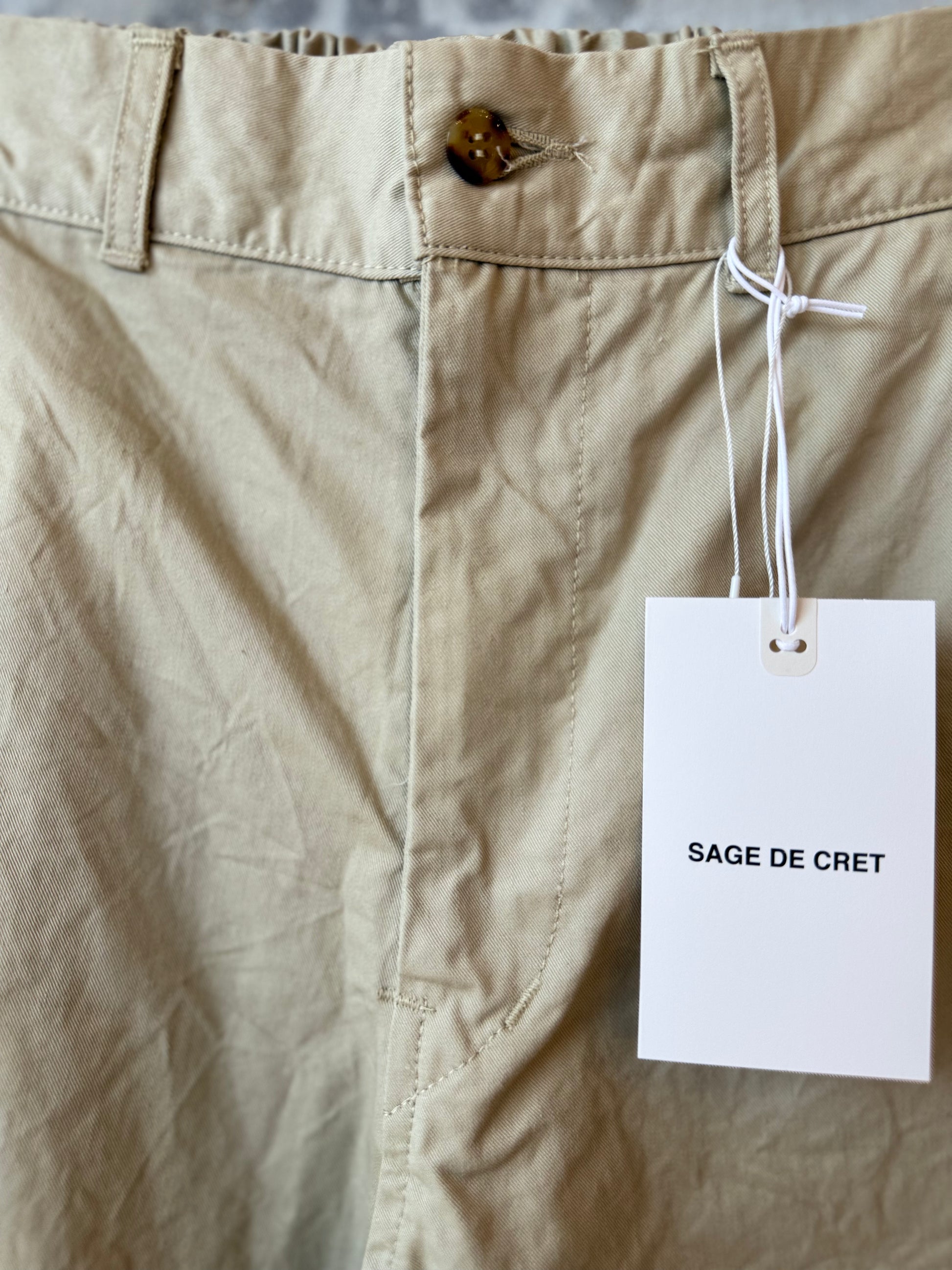 Tapered Chino Cloth Pant - Beige - DUNE + SALT