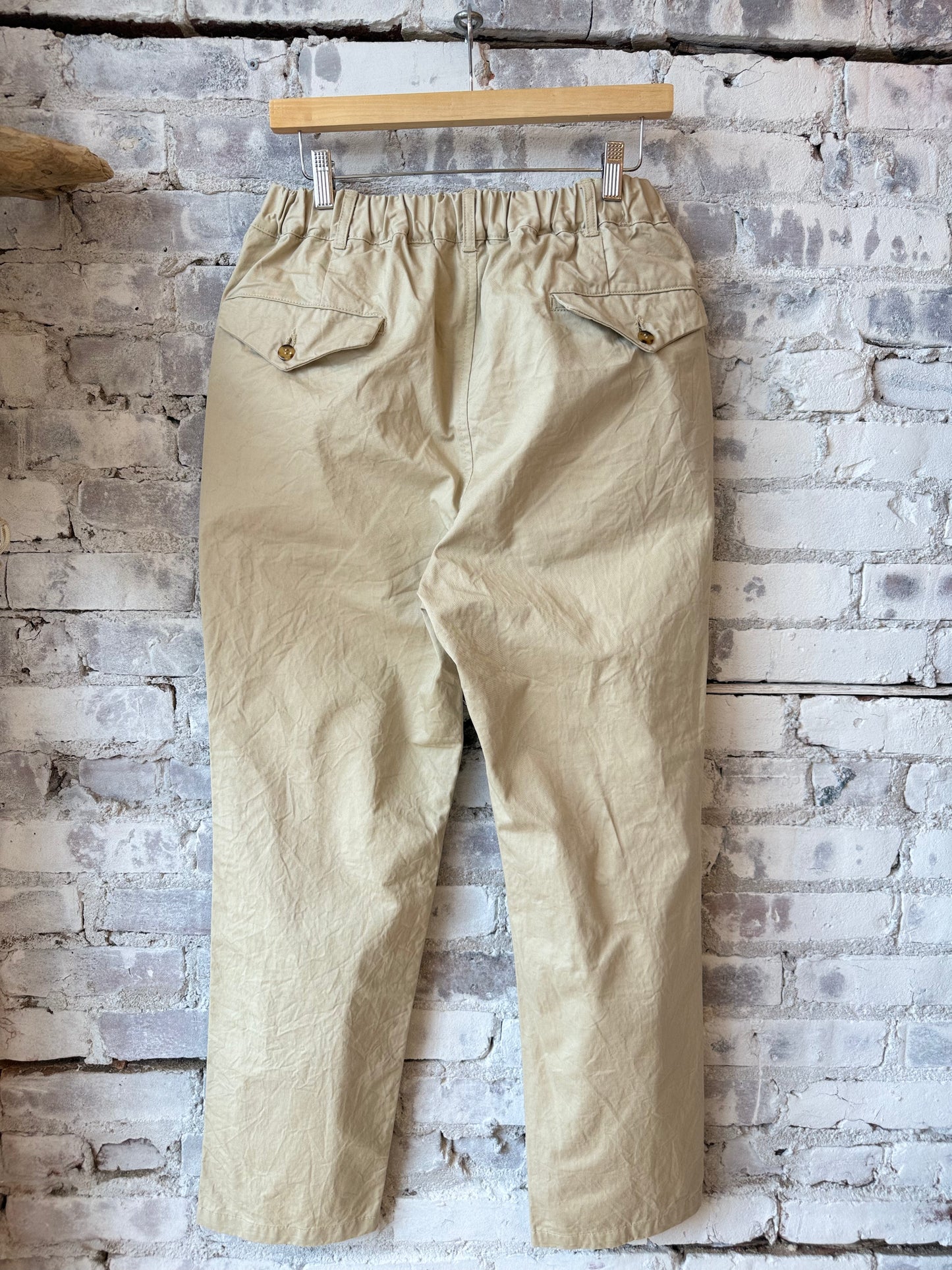 Tapered Chino Cloth Pant - Beige - DUNE + SALT