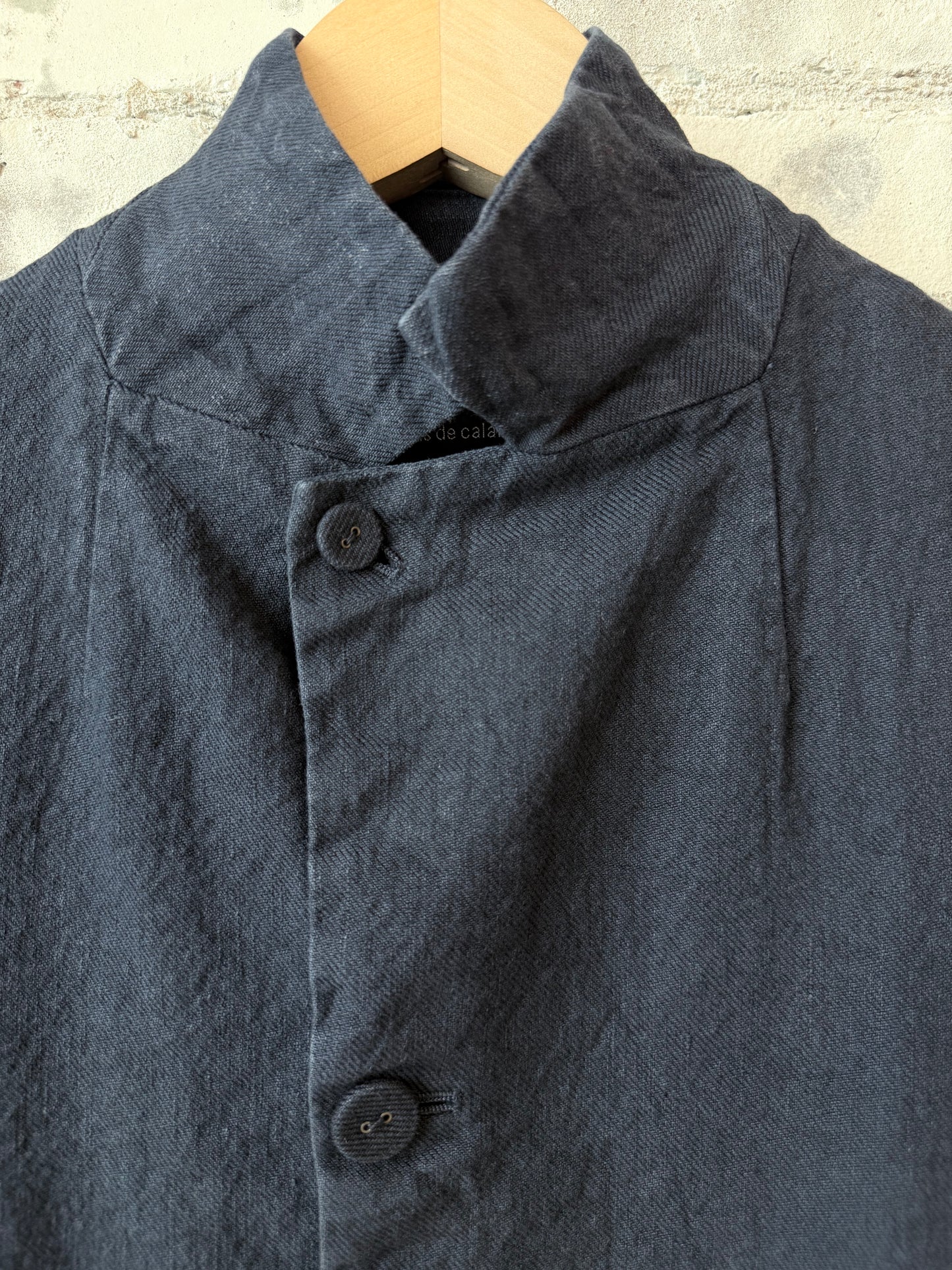 Soft, Washed Cotton-Linen Jacket - Navy - DUNE + SALT