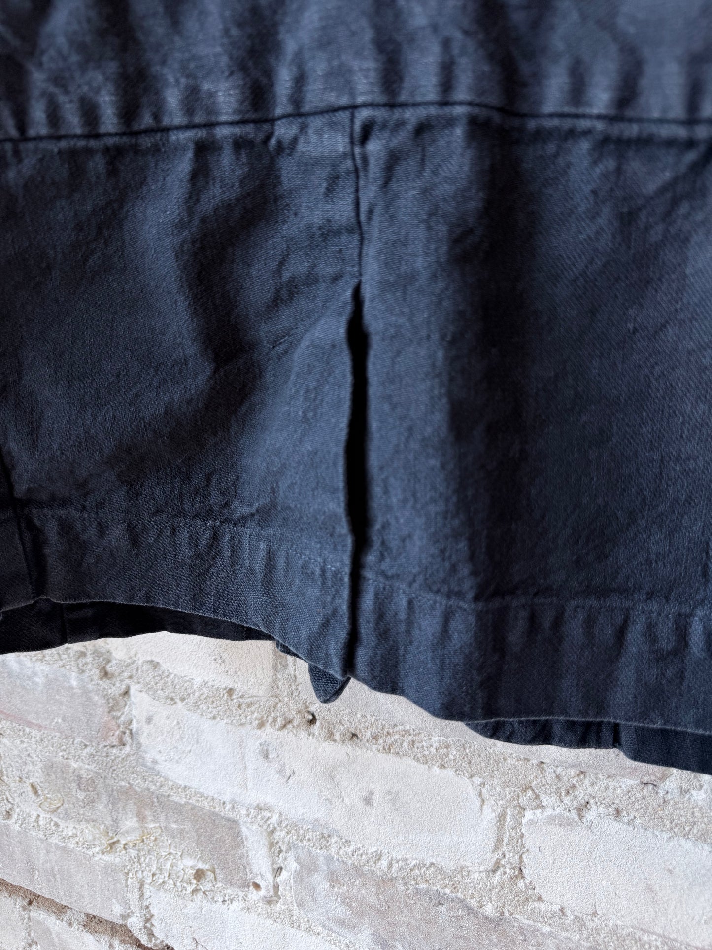 Soft, Washed Cotton-Linen Jacket - Navy - DUNE + SALT