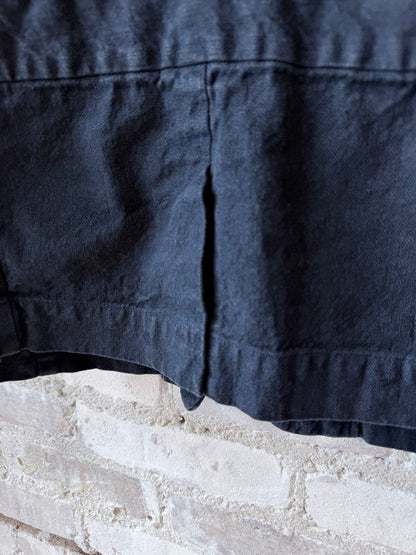 Soft, Washed Cotton-Linen Jacket - Navy - DUNE + SALT