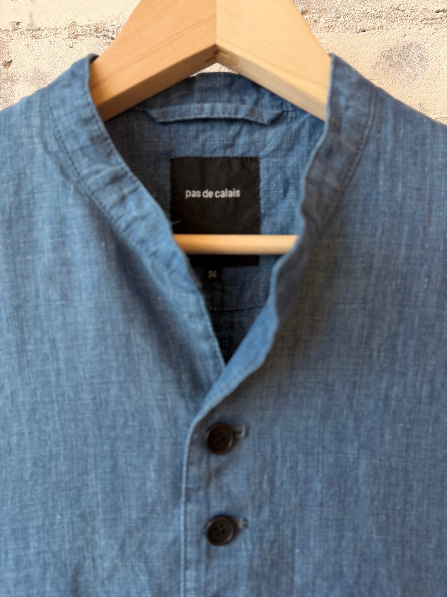 Indigo Linen Chambray Jacket - Light Indigo - DUNE + SALT