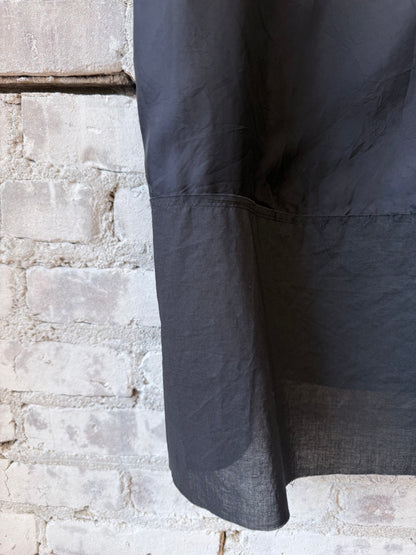 Bemberg Pieced Cupro Slip Dress - Navy - DUNE + SALT