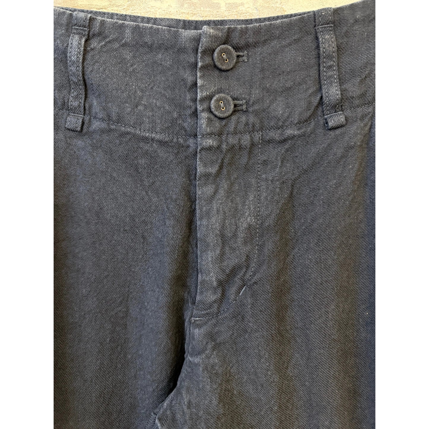 Linen Cotton Soft Twill Pant - Navy - DUNE + SALT