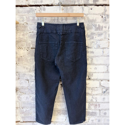 Linen Cotton Soft Twill Pant - Navy - DUNE + SALT
